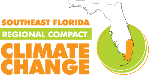 FLorida Regional Climate Change Logo in orange and green letters