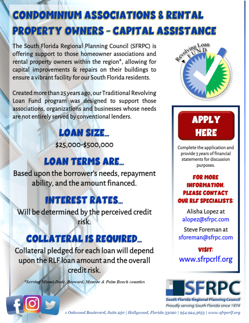 Condominium Associations & Rental Property Owners Capital Assistance